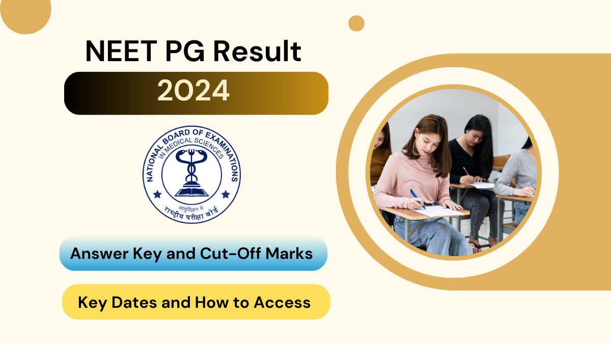 NEET PG Result 2024 Answer Key and CutOff Marks Key Dates and How