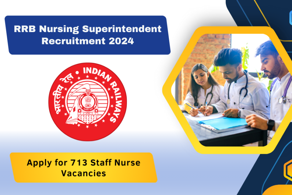 RRB Nursing Superintendent Recruitment 2024 Apply for 713 Staff Nurse Vacancies