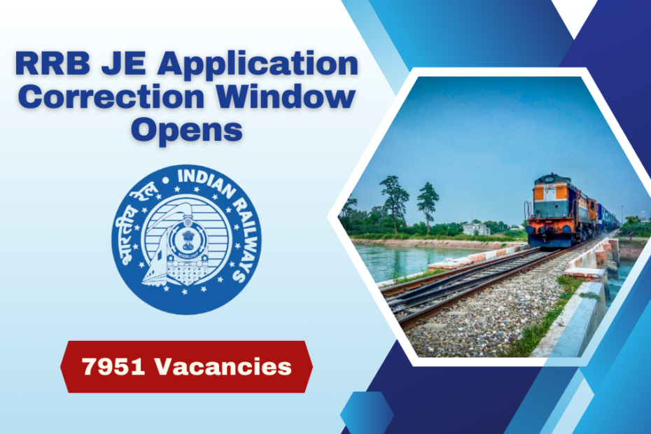 RRB JE Application Correction Window Opens Apply Online for 7951 Vacancies by September 8